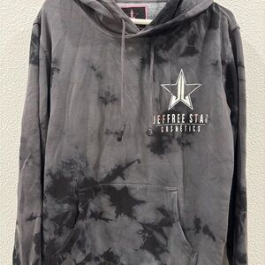 Jeffree Star Black Hoodie with Pink Logo Trim